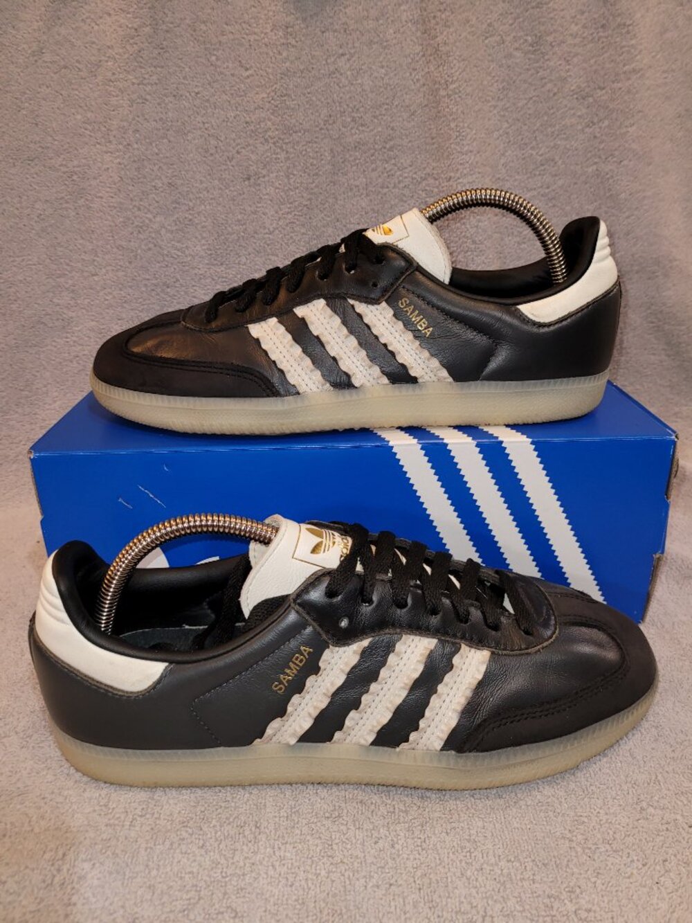 Adidas Samba Women's Size 9.5 OG Black White Ruffle Gum Sneakers JR8831 (#2237)